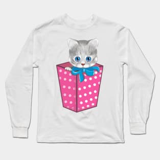 kitten as a gift Long Sleeve T-Shirt